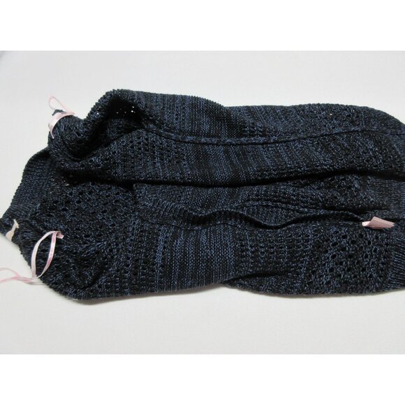 Victoria's Secret women's linen‎ blend boat neck open knit pullover sweater M - Picture 6 of 13